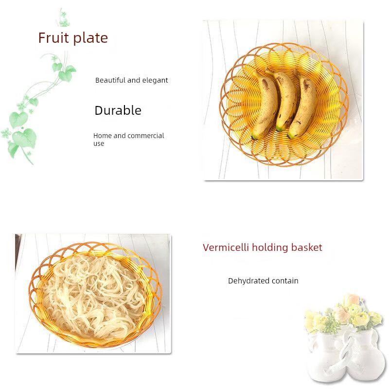Melamine Woven Food Display Basket