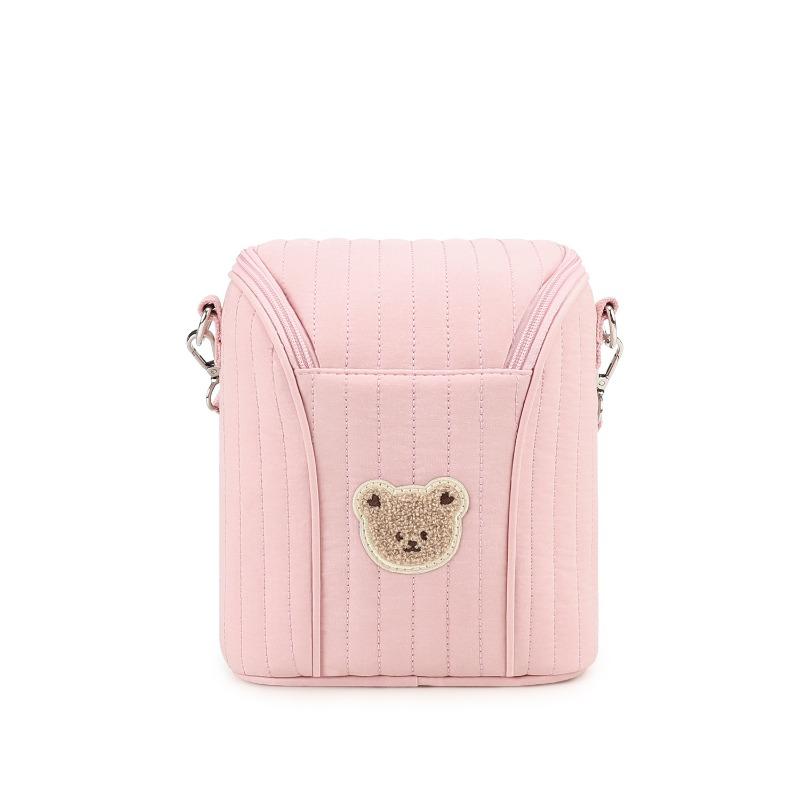 Cotton Insulated Breastmilk Cooler Bag for Travel Portable Breast Pump Storage & Bottle Carrier Compact Nursing Mom Backpack