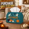 1pc Playful Spooky Halloween Tissue Box - Magic Cauldron Pumpkin Napkin Storage Box, Fits Rolls, Facial Tissues and Single Sheets, 2 Sizes for Creepy
