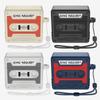 Cassette Tape Silicone Case Cartoon Silicone Protective Case with Lanyard Protective Skin for Airpod 4th Gen Charging Case 2025