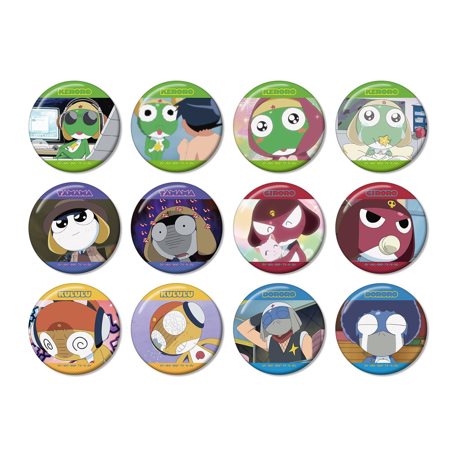 Аниме  Сержант Кэроро  Коллекционные значки-банки Сцена Торговли Vol.2 версия B Коробка 12 шт.