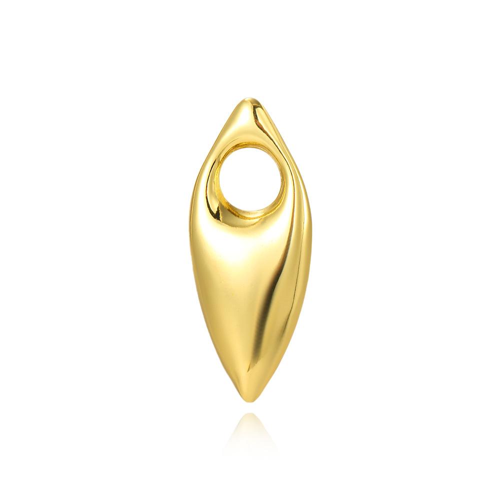 3 Batches Geometric Three-dimensional Hollow Copper Star Football Water Drop Pendant Necklace Pendant Jewelry Making Charm