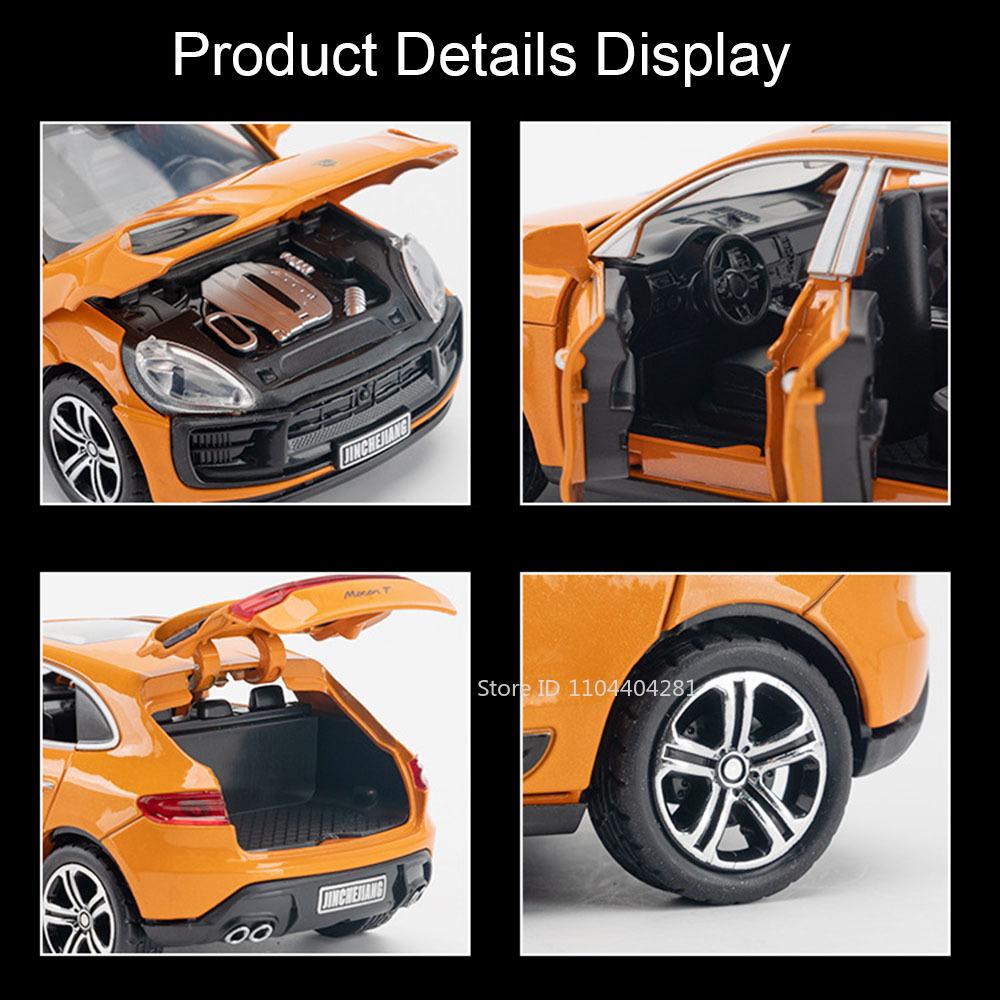 1:32 Macan Panamera Modèle de Voiture de Sport en Alliage Jouets Moulés Sous Pression Portes 4 Portes Ouvertes Avec Son Lumière Rétroaction Métal Véhicules Cadeaux Garçons