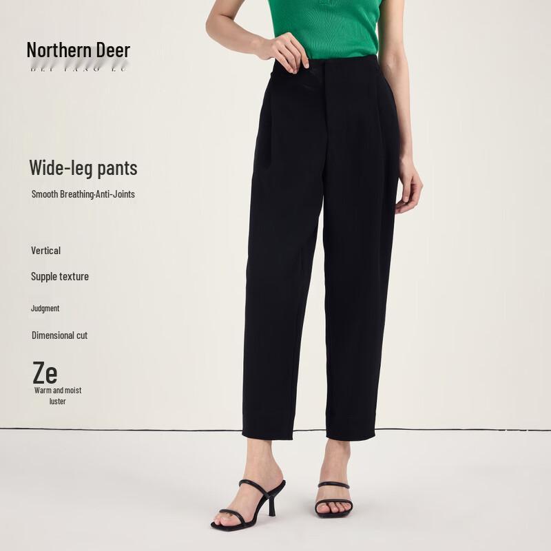 Beifanglu Women s Straight-Leg Suit Trousers M