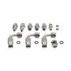 Car Accessories 6AN Hose Kit Connects GM Type II Power Steering Pump For Chevy C10 LS Swap