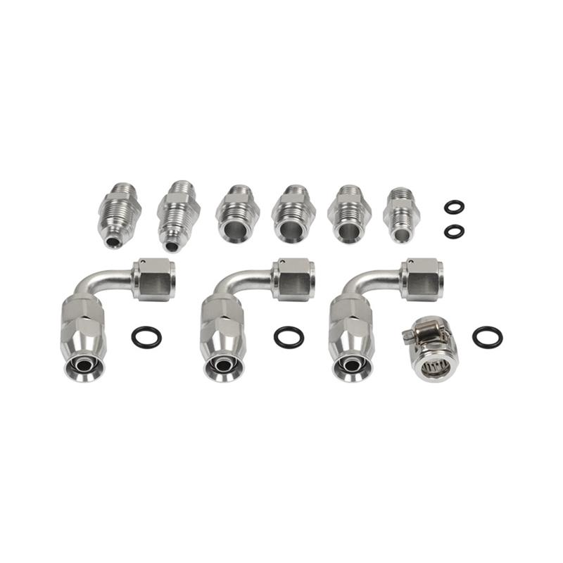 Car Accessories 6AN Hose Kit Connects GM Type II Power Steering Pump For Chevy C10 LS Swap