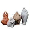 European Creative Fat Woman Yoga Ornaments Light Luxury Style Model Room Yoga Studio Resin Worker Art Character Decoration