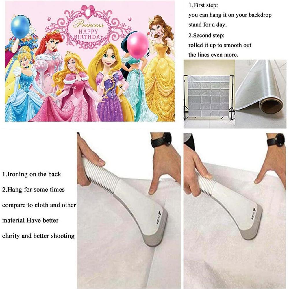 Princess Themed Backdrop - Birthday Photography Background - Party Decoration
