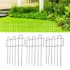 Decorative Garden Fence Iron Metal Garden Stake Ground Fence Barrier   Stylish Barrier for Outdoor Litter Borders