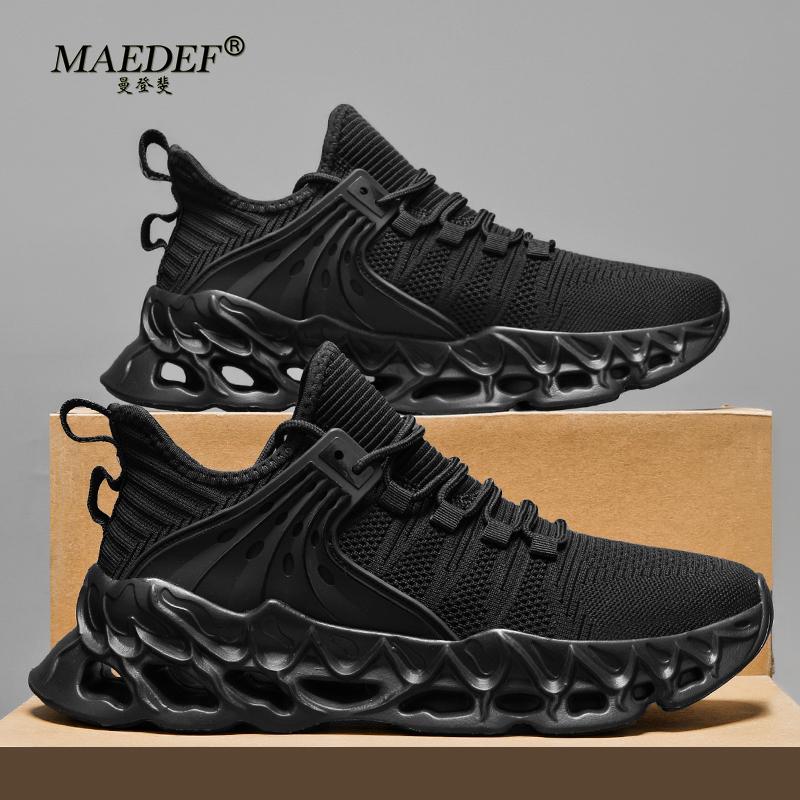 MAEDEF Running Shoes Outdoor Lightweight Non Slip Sneakers Breathable Mesh Sports Shoes Mens Casual Walking Running Shoes