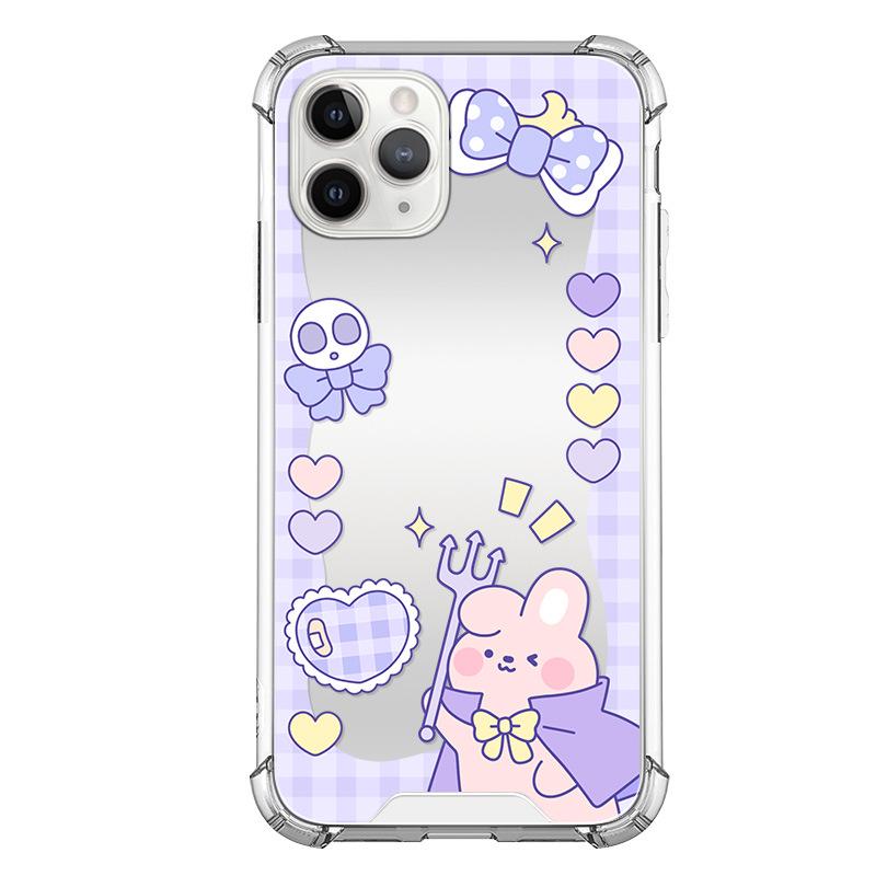 

Чехол Zhitai Cartoon для iPhone 16 Pro, Apple 13/14, Mirror Style для Huawei Mate 60, Honor 90 iPhone 11