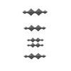 AAYS1 Car Emblem Decoration Sticker ABS Grille Front And Rear Blackened Car Emblem Sticker Suitable For BYD Formula Leopard Titanium 7