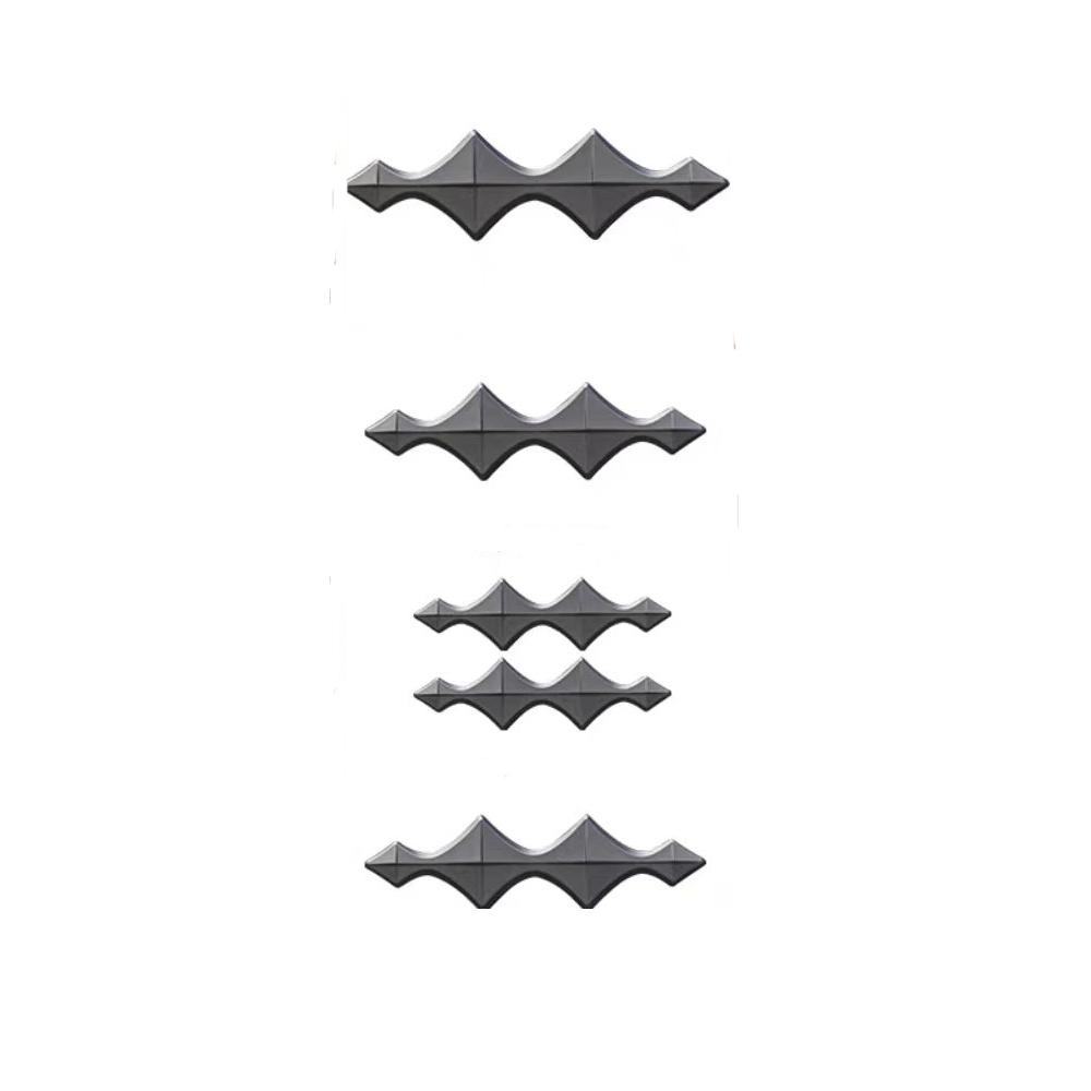 AAYS1 Car Emblem Decoration Sticker ABS Grille Front And Rear Blackened Car Emblem Sticker Suitable For BYD Formula Leopard Titanium 7