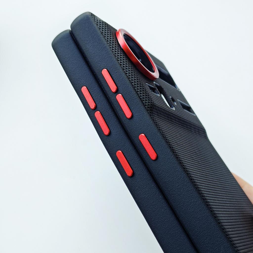 Pentru ZTE Nubia Z80 Z70 Z70S Ultra Piele PU Prietenoasă cu Pielea Taste în Culori Contrastante Ramă Cameră Spate Protector Capac Moale