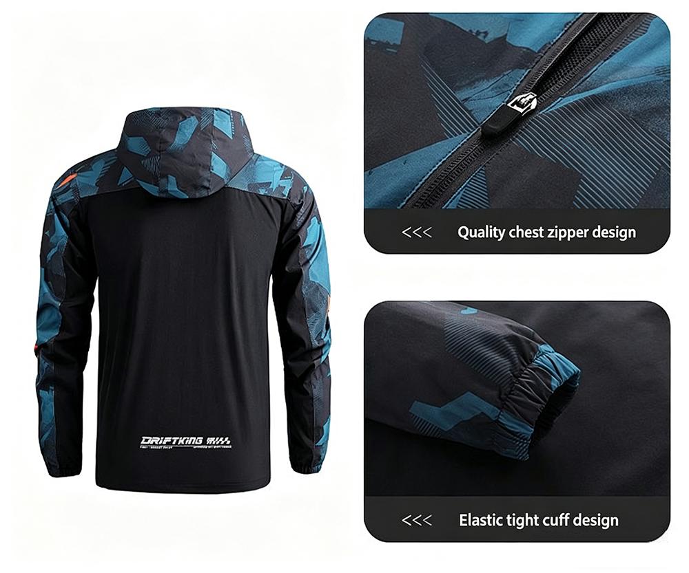 FOXRIDE RACING Męska Kurtka Przeciwwiatrowa Kurtki Rowerowe Szosowe Górskie Mężczyzna Peleryna Rowerowa Mężczyzna Odzież Rowerowa Kurtka MTB