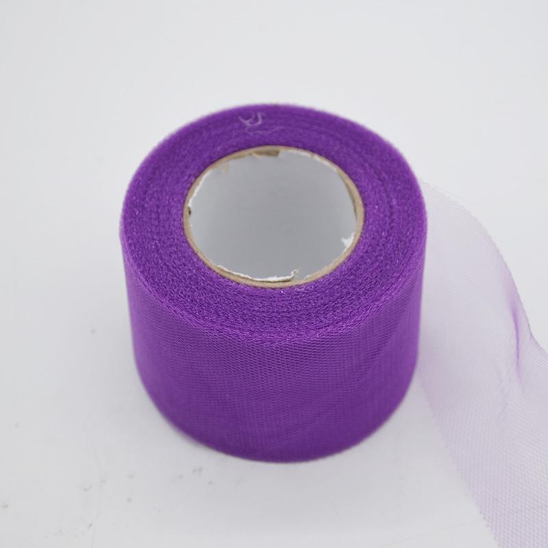 22m/lot 2" 5cm Shiny Tulle Roll Spool Fabric Tutu Skirt Chair Sash Bow Table Runner  Wedding Baby Shower Party Decorations