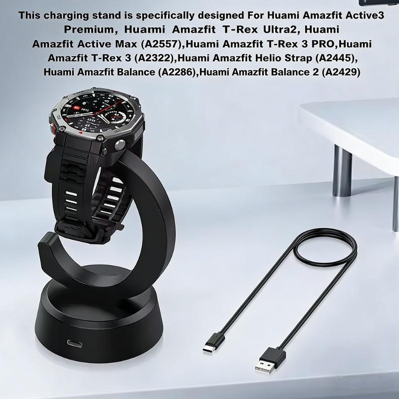 Pro Amazfit T-REX 3 Pro USB nabíjecí dok Náhradní nabíječka pro chytré hodinky Adaptér Magnetický nabíjecí kabel pro T-Rex 3/Balance 2
