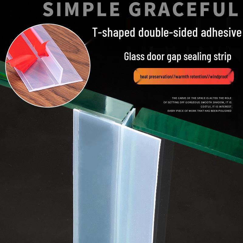 Yinuo Tech T-shaped Door Bottom Seal for Wood and Glass Doors