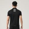 adidas Golf Three Stripes Logo Casual Breathable Quick-Dry Short Sleeve Polo Shirt Men Tops Black KD7255