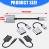 Travel 2 in 1 Type C to 3.5mm Charging Converter Adapter Cable Wire HiFi Sound Transmission For Digital Gadget