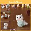 Adorable Resin Mischievous Cat Figurines For Miniature Gardens And Terrariums