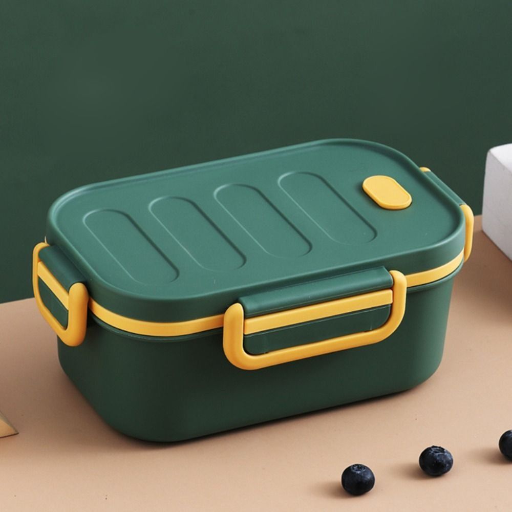 Two-Compartment Double-Layer Lunch Box Portable Food Storage Containers Divided Lunch Box  Picnic