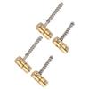 4Pcs Bass String Saddle 4?String Brass Bridge Set Kit Accessory Replacement for Electric