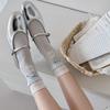 26 Spring And Summer Socks Women'S Blue And White Fresh Girls Socks Summer Thin Mesh Hollow Tube Stacking Socks