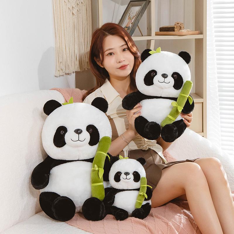 Cute Panda Doll Bear Plush Toy New Style Teddy Bear Girl Doll Sleeping and Hugging Children's Day