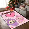1pc LABUBU Rug, Digital Printed Home Chair Sofa Mat, Durable Office Area Carpet, Beautiful Festival Decorations