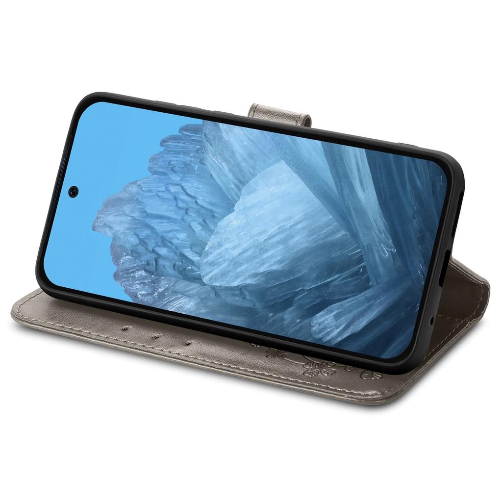 For Motorola Moto G86 5G Lærveske Firkløver Lommebok Telefondeksel