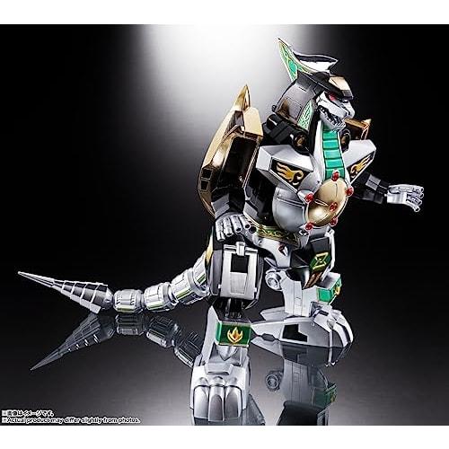 TAMASHII NATIONS Soul of Chogokin Dinosaur Sentai Zyuranger Beast Emperor Daijuujin GX-72 Daijuujin & GX-78 Dragon Caesar, approximately 260mm, ABS &