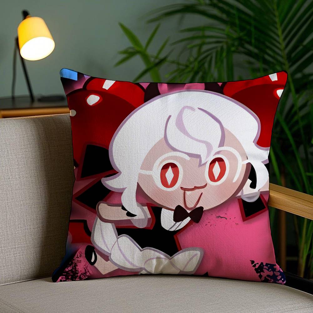 Pillow Case Game C-Cookie Run Kingdom Sofa Short Plush Double-sided HD Printing Room Home Office Gift Cushion Cover