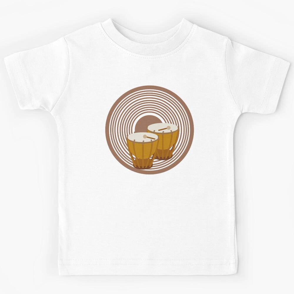 vintage timpani player music Kids T-Shirt 140