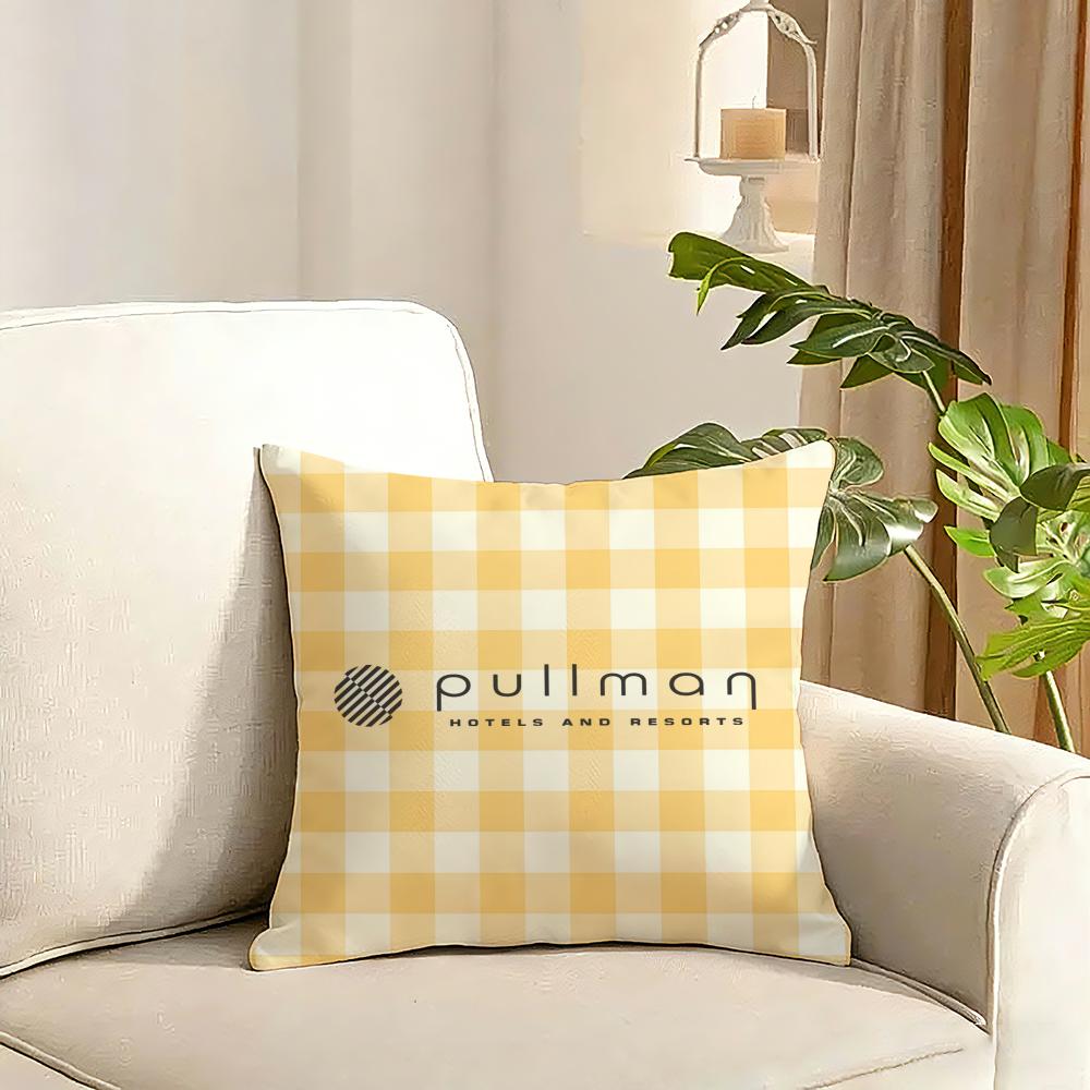 ppullman HHotelS Cushion Cover Reversible Plush Pillow Cover Soft Fluffy Home Decor for Sofa Bedroom