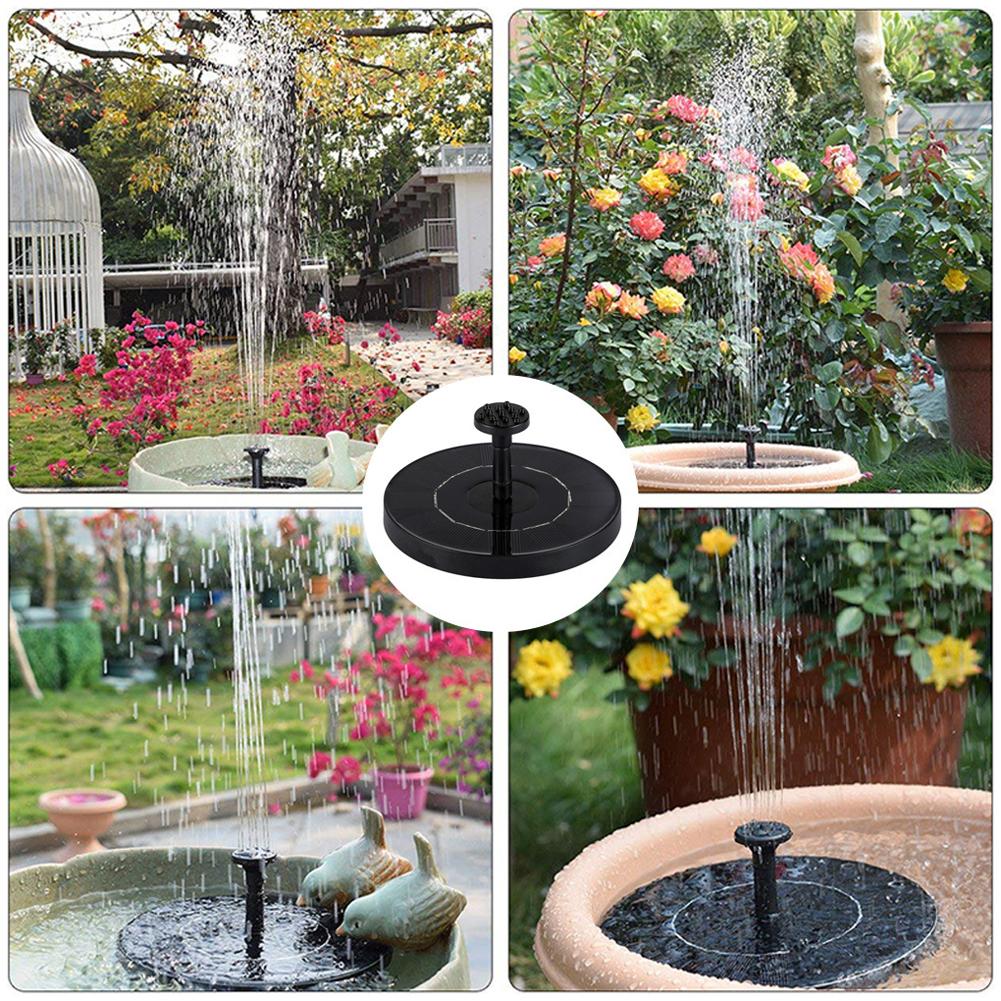 Solar Fountain Pump Water Fountain Garden Decoration Mini Solar Powered Pump Floating Water Pump for Bird Bath Aquarium Garden