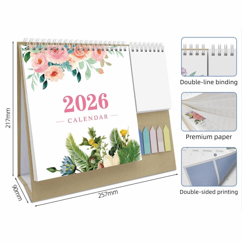 

Декоративный настольный календарь Треугольная подставка Бумажный календарь Офисный календарь Ежедневная регистрация Style 7