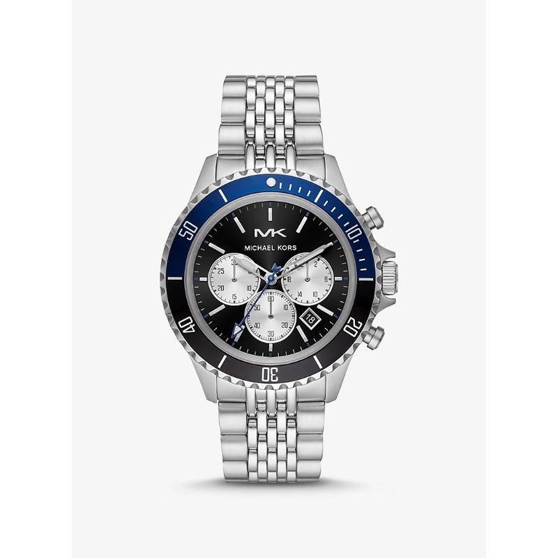 

Большие серебристые часы Michael Kors Bayville MK8749 серебряный