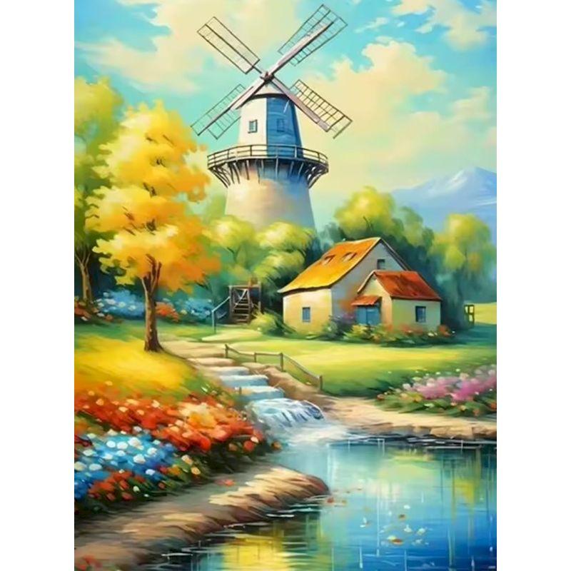CHENISTORY DIY Frame Paint By Number For Adults Landsape Drawing By Numbers Unique Gift Acrylic Paint On Canvas Home Decor