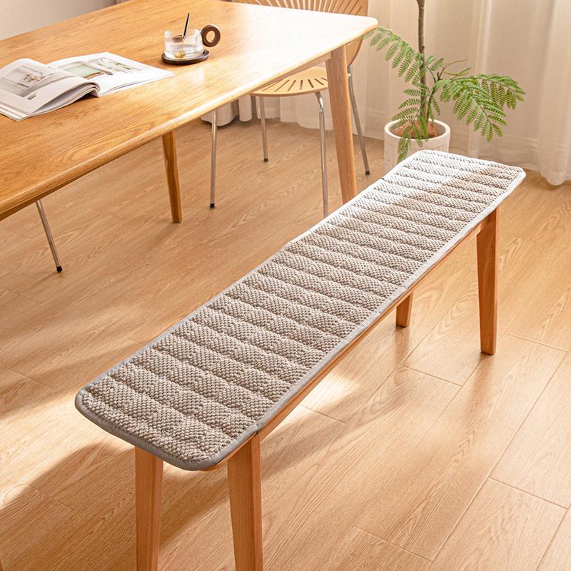 Thicken Long Bench Cushion Chair Mat Soft Seat Pat Non-Slip Wooden Bench Sofa Mat Stool Seat Pat Garden Patio Lounger Cushion
