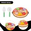 Pizza Set, Play Kitchen Accessories, Role-playing, Color Learning, Realistic Serving Toy,