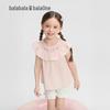 Balabala Girls' Cartoon Print Short Sleeve T-Shirt