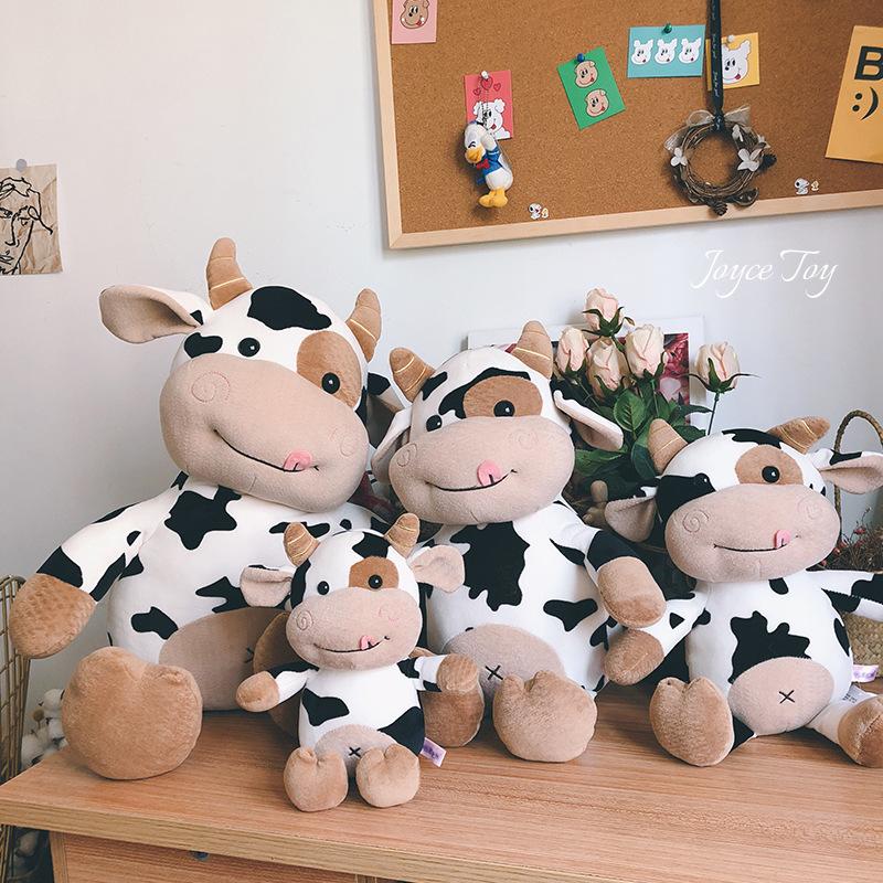 Harpye de veau mignonne vache peluche poupée de chiffon machine à griffes à ciseaux poupée de machine à griffes pour petite amie