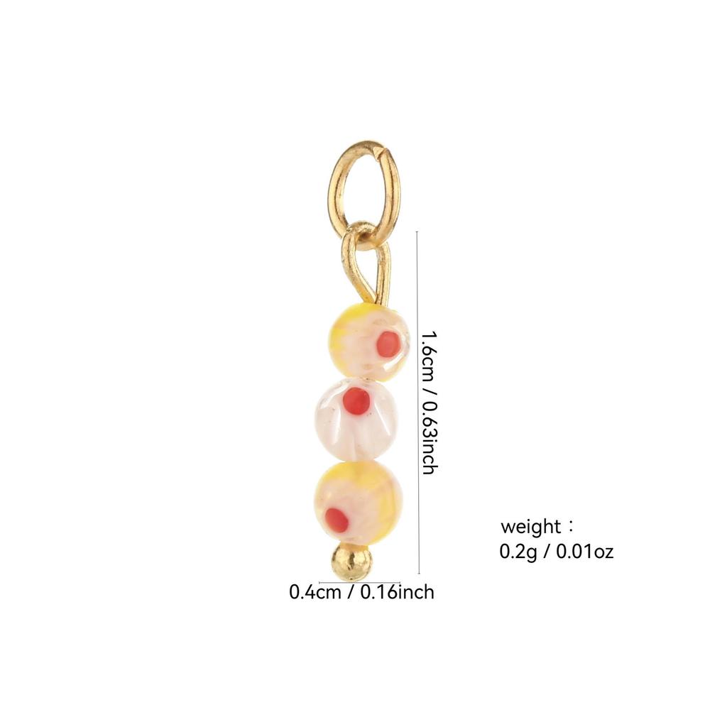 Handmade 18k Gold Electroplated Natural Stone Bead Earrings