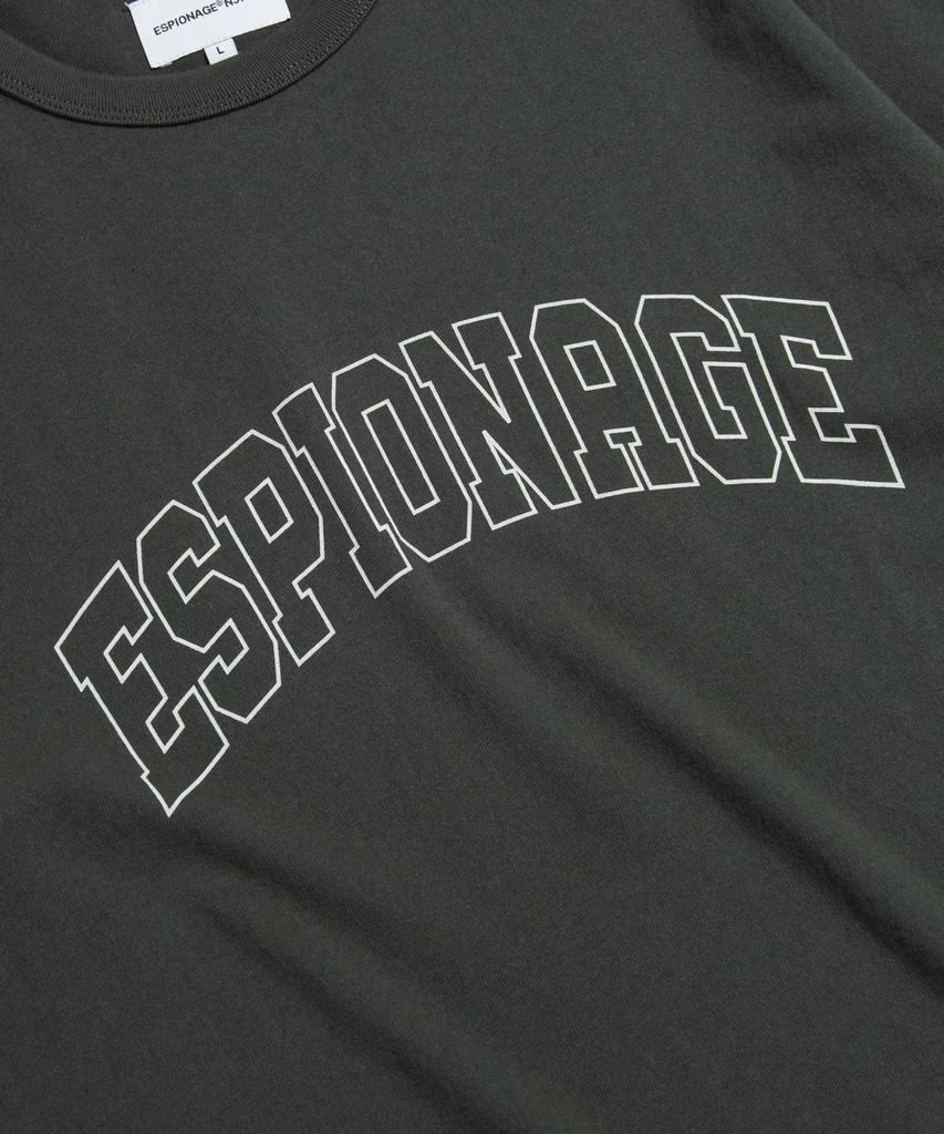 ESPIONAGE (Standard Fit) Collegiate Logo Tee Vintage Black
