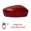 Protective Cover Door Mirror Shell For Mazda 2 DEMIO 2014-2017 Picture Frame Long Strip Shell Pearl White Bright Red Blue Gray