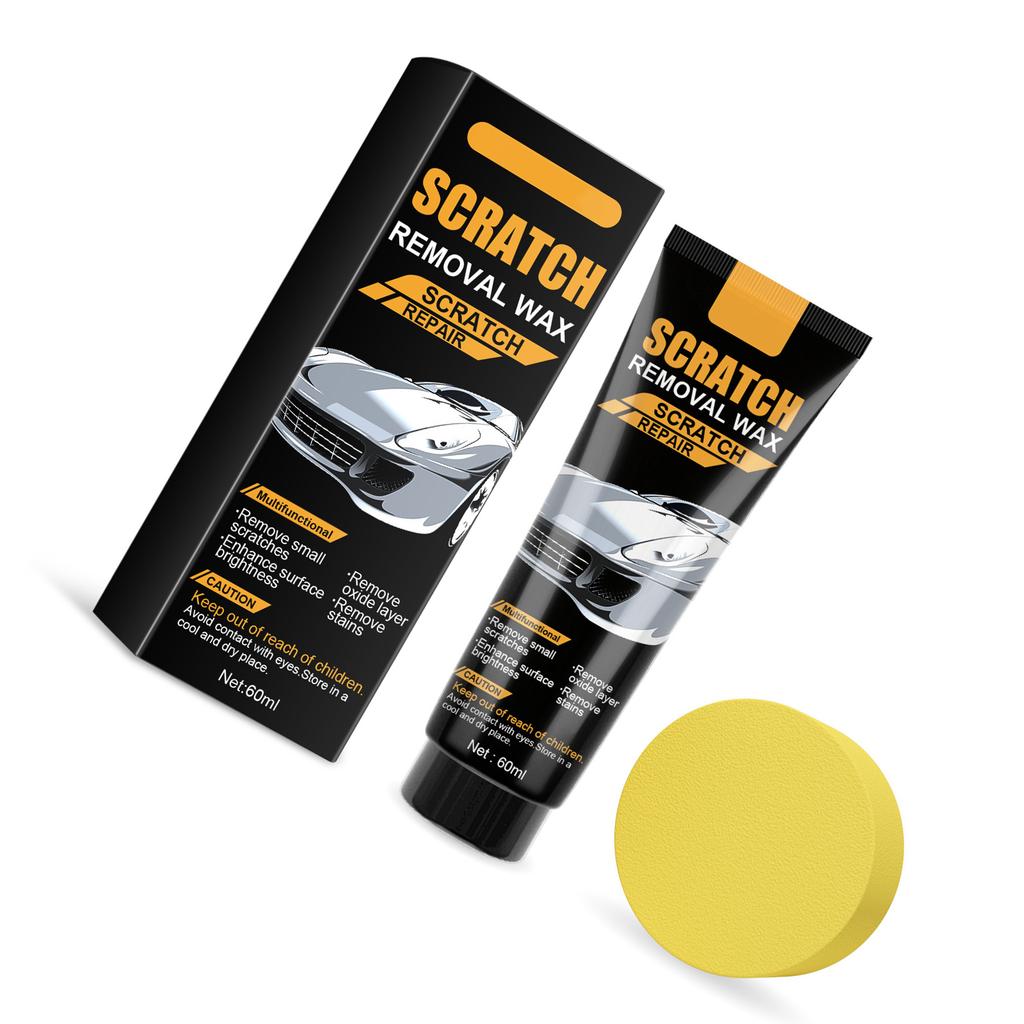 60ml/2oz Car Scratch Remover Universal Scratch Repair Paste with Sponge Car Paint Auto Surfaces Scratch Polishing Wax