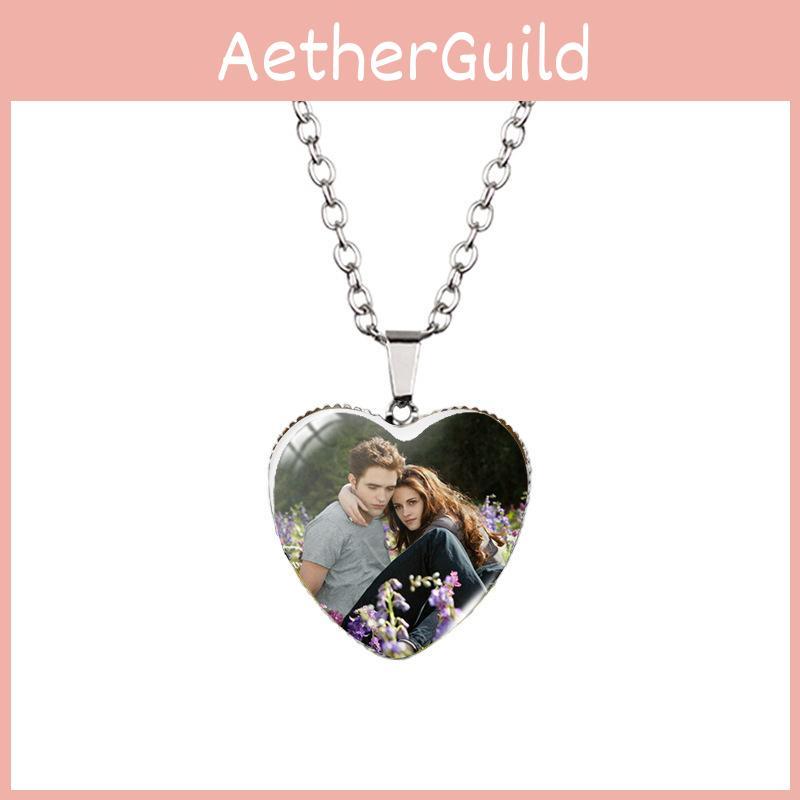 Stunning 2023 Twilight Saga Theme Heart Pendant Necklace With Unique Gemstone Design