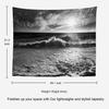Shrahala Ocean Wave Tapestry Nature Wall Hanging  Large Psychedelic Tapestry for Bedroom Living Room Dorm Black and White