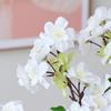 Artificial Cherry Blossom Branches Pink Faux Cherry Flowers Peach Branches Silk Tall Stems for Home Living Room Dining Table Decoration